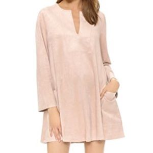 BCBG MaxAzria Beritt Suede Dress - Dusty Rose